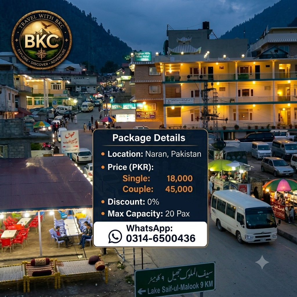 3 Days Premium Tour to Naran & Saif-ul-Malook