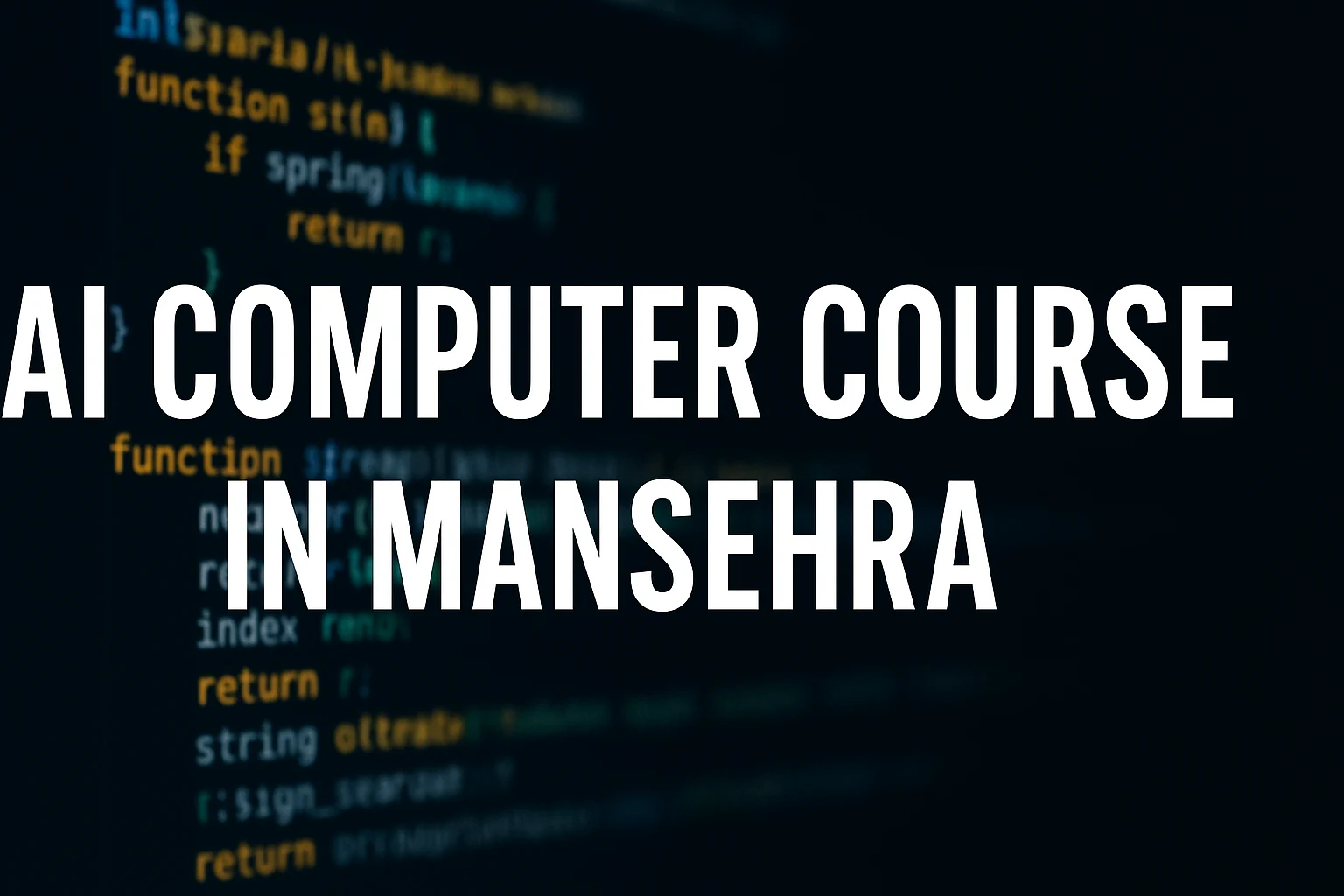 AI Computer Course in Mansehra – CIMT